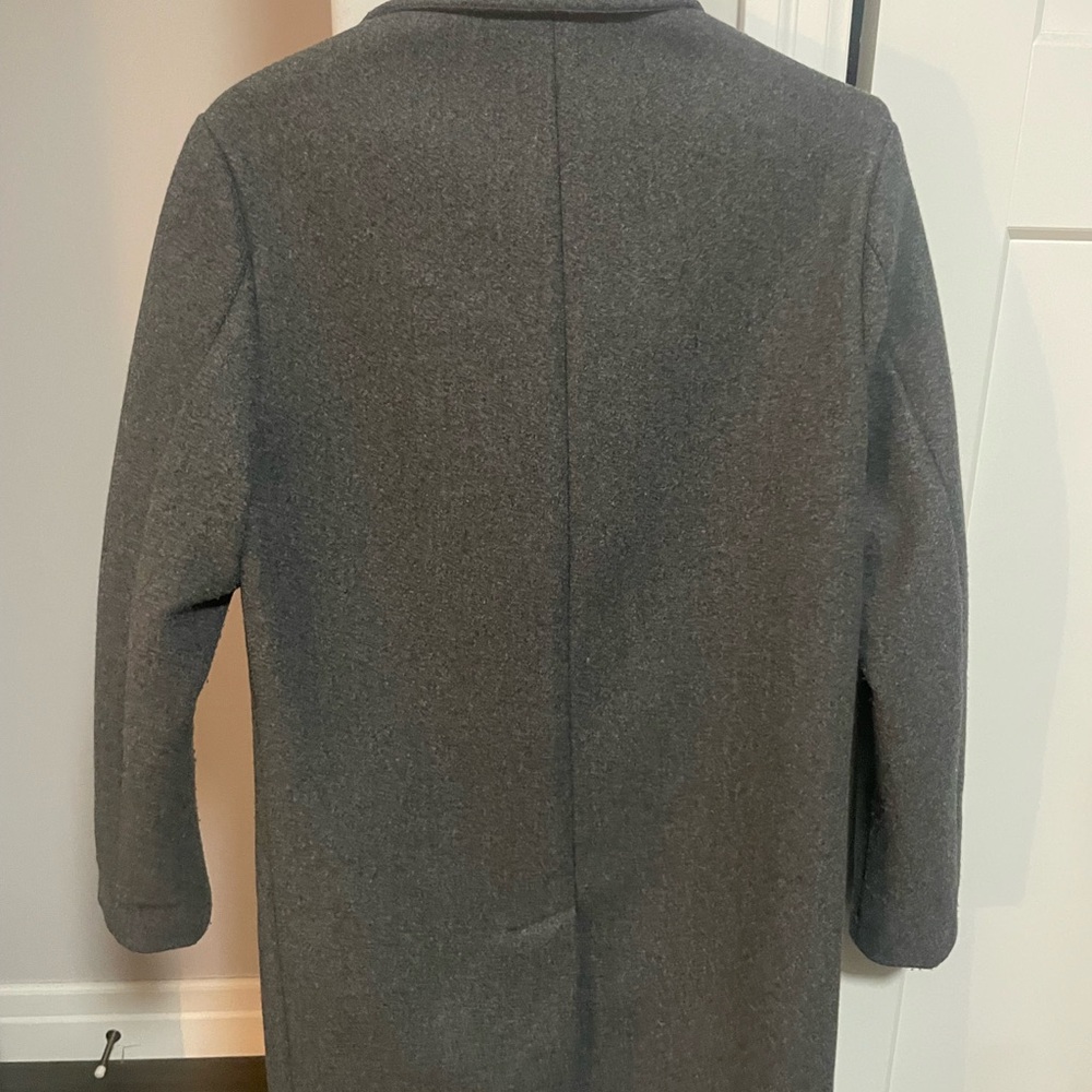 Zara Men’s Gray Wool Coat - Picture 2 of 3